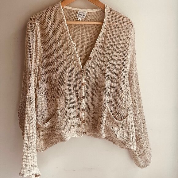 La Bottega di Brunella Open-Weave Cardigan - Picture 1 of 4